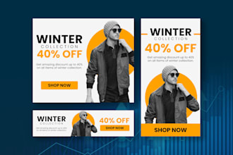 design premium web banners, flyers, and social media ads