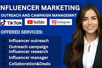 find best influencer tiktok youtube influencer marketing list influencer manager