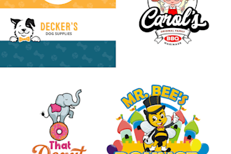 design  fun whimsical hand drawn playful bold cute kawaii cartoon logo