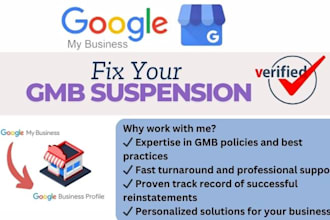 fix suspended gmb, reinstate google my business suspension, fix gmb suspension