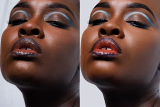 do photo portrait retouch, edit picture, beautify face
