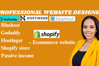 wordpress website design ionos bluehost godaddy siteground hostinger wix website