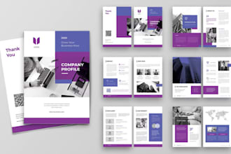 design corporate brochure company proposal annual report catalog trifold booklet