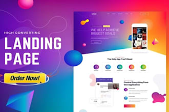 build a responsive landing page with HTML, CSS, bootstrap, tailwind