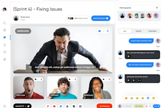 build video conference app video streaming app meeting app event booking webapp