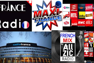 officially do viral promotion for your song and ads on france, italy radio live
