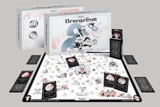 design custom board games, cards, characters, rulebooks, and game pieces