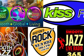play your hip hop, pop, jazz, rnb, rock song on siriusxm radio station