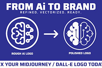 refine, enhance, and vectorize your ai generated logo