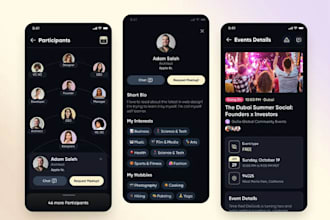 create an event booking app, party reservation website, club booking app