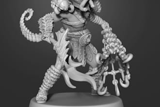 sculpt 3d warhammer 40k,aos, miniature for dnd trpg,fantasy,medieval 3dminiature