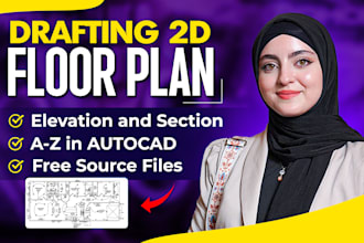 be your architect for 2d floor plan and architectural drawing