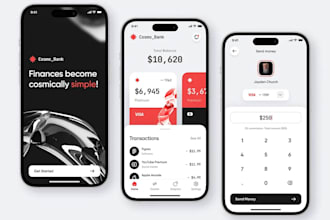 develop bank app, wallet fintech app,  bank loan app, financial app, payment app