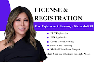 do llc registration, obtain ein, license for your group home, home care medicaid