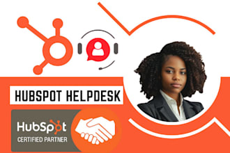setup hubspot helpdesk, ticket management, sla, client portal, quotes, ai expert