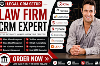 setup clio filevine lawmatics practicepanther mycase cosmolex smokeball leap crm