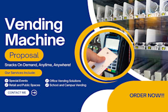create vending machine business proposal, vending proposal design build proposal