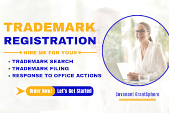do trademark search and trademark registration USA, UK, eu or canada
