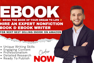 30,000 word nonfiction, ebook ghostwriter, ghost book writer, ghost ebook writer