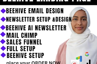 do beehiive setup newsletter design beehiive landing page email automation