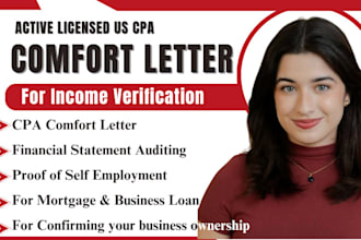 do CPA comfort letter income verification financial statement profit and loss