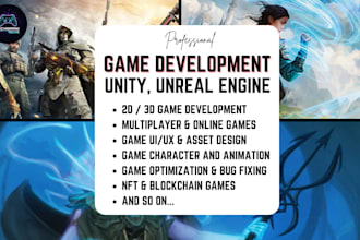 create unity 2d 3d game asset 3d unreal engine game character design environment