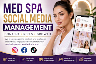 manage medical spa social media with content creation and growth