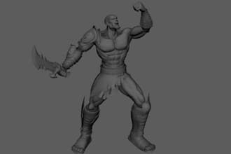 design low poly 3d characters for game,mid poly model for animations,ue5 rig,fbx