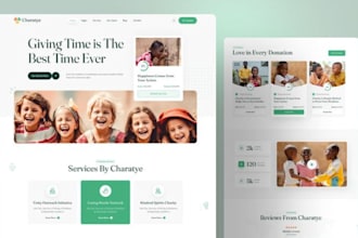 design charity ngo and nonprofit website