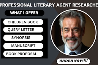 secure active literary agent, write query letter, synopsis for children book