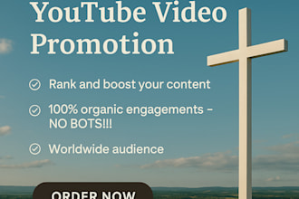 do organic christian video youtube promotion, video monetization