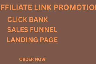 build click bank affiliate marketing sales funnel and landing page