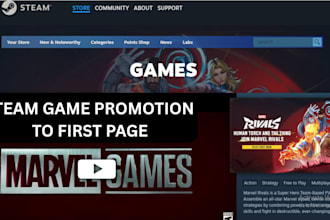promote your steam game to get steam wishlit steam traffics steam game promotion