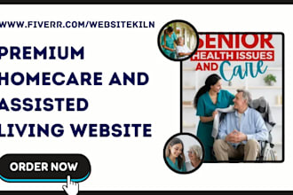 design homecare assisted living senior care assitant elderly care website