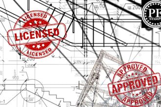 review stamp as licensed civil and structural engineer in florida and arizona