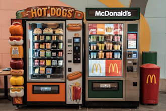design bold, converting vending machine proposal to win location near you 24hrs