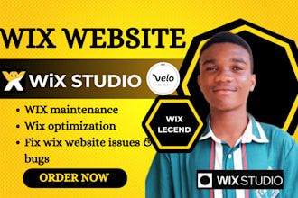 wix redesign wix maintenance wix optimize wix design wix website fix wix velo