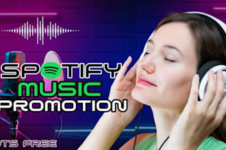 do spotify apple music promotion for 30 days  to organic listeners worldwide