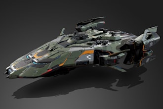best 3d game assts, spaceship, scifi mech, warship, battle ship for game, print