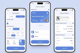 develop appointment booking app, event booking app, ticket booking app, event