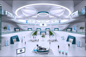 redesign 3d workspace layout, foyer reception,cgi renders,luxury office interior