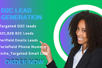 develop niche targeted email list d2c bulk, b2b lead generation email marketing