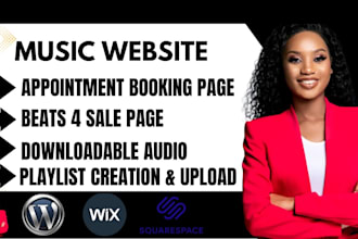 music website music blog artist website dj website music promotion music