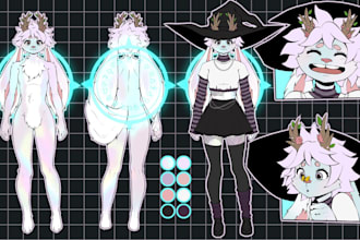 furry reference sheet, furry art, fursona character design, furry ref sheet