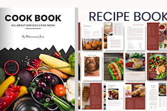 create a wellness unique recipe book, non fiction book editor, meal planner