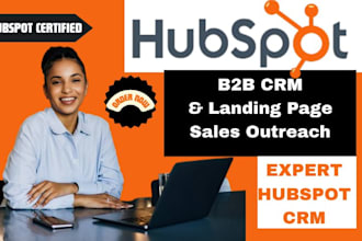 create hubspot landing pages and automation workflows for b2b businesses