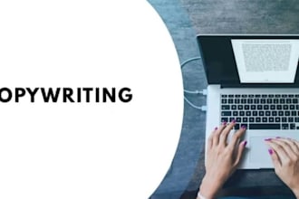 do copywriting for your sales copy, landing page copy and sales funnel