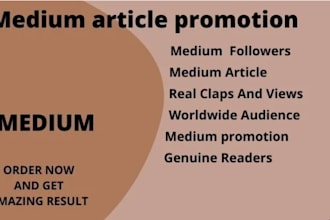 do viral promotion on your medium articles