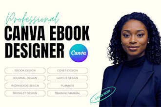 design canva ebook booklet training manual kdp journal planner book interior pdf