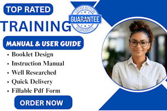 design booklet user guide instruction manual user guide fillable PDF forms